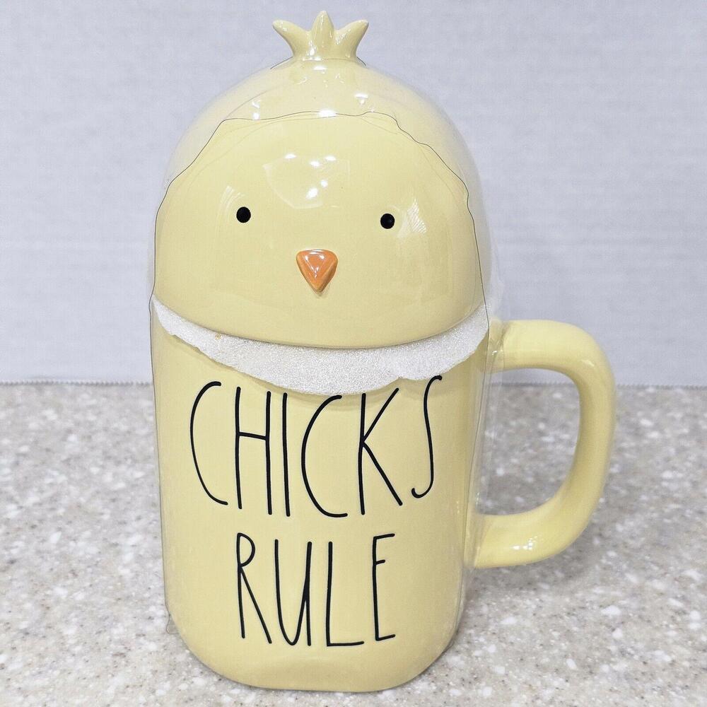 Rae Dunn Chicks Rule Ceramic Mug NWT